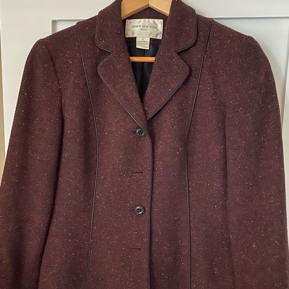 Jones New York Plaid Suit Jacket